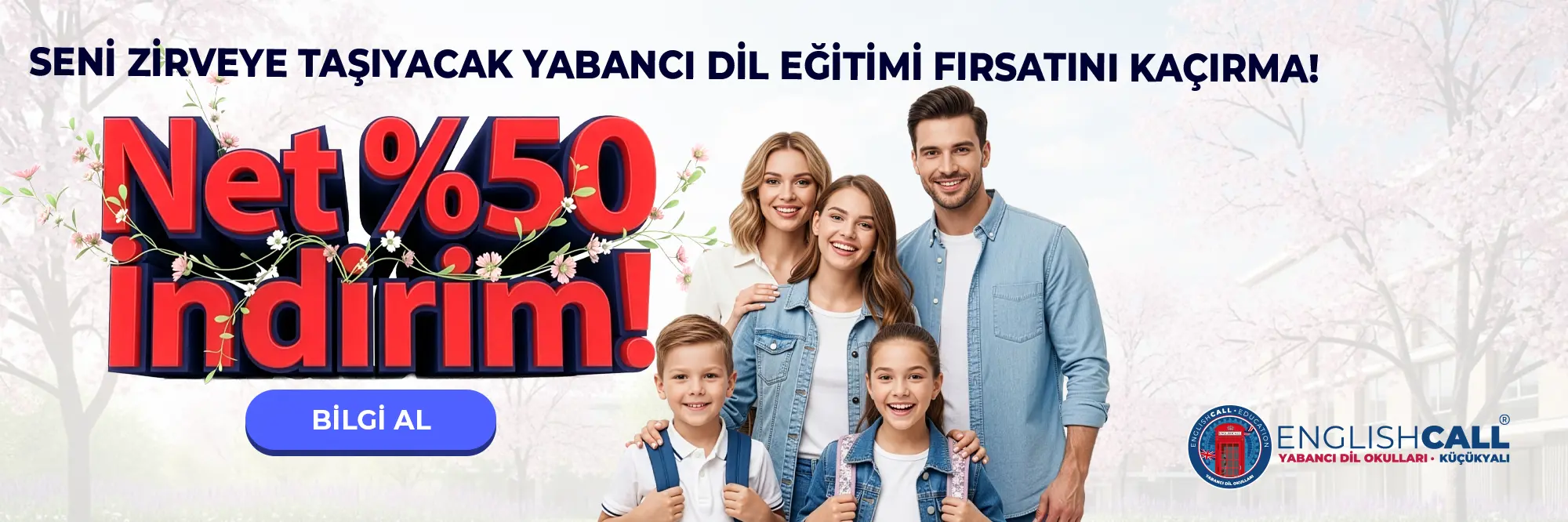 Sizi Zirveye Taşıyacak Yabancı Dil Eğitim Fırsatını Kaçırma! Net %50 İndirim!